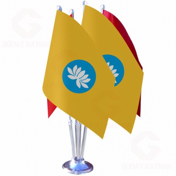 Kalmukya D�rtl� Masa Bayra��