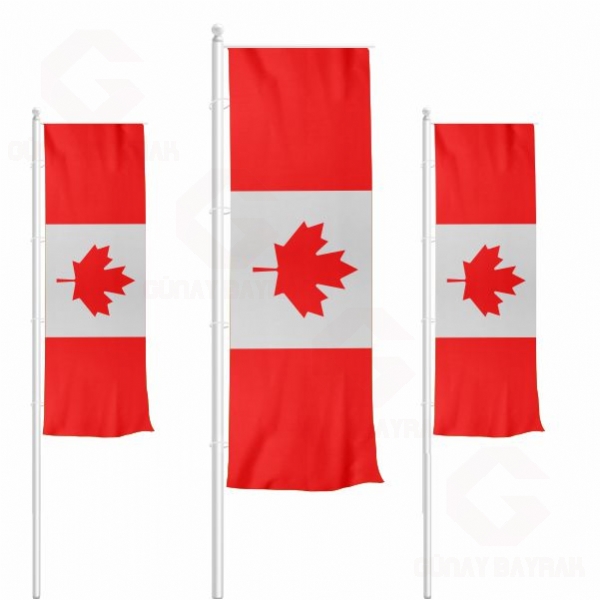 Kanada Dikey ekilen Bayraklar