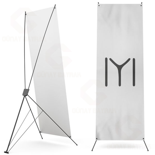 Kay� Boyu Siyah Dijital Bask� X Banner
