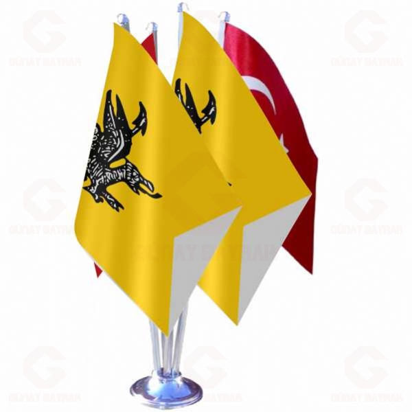 Kazan Hanl��� D�rtl� Masa Bayra��