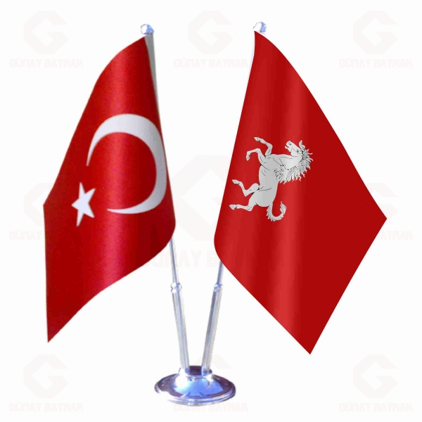 Kent 2 li Masa Bayraklar�