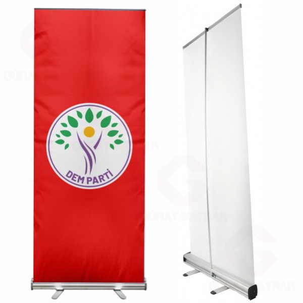 K�rm�z� Dem Parti Roll Up Banner
