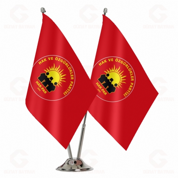 K�rm�z� Hak ve �zg�rl�kler Partisi ikili Masa Bayra��