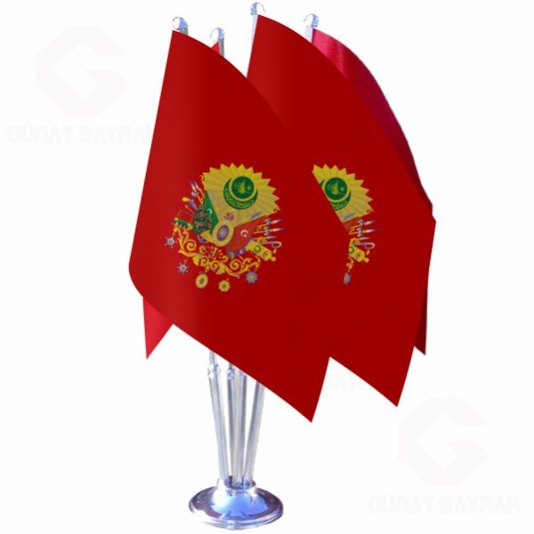 K�rm�z� Osmanl� Armas� D�rtl� Masa Bayra��