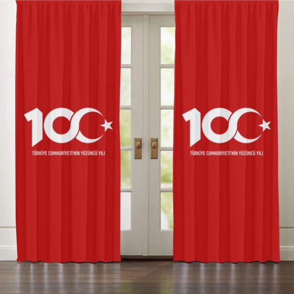 K�rm�z� T�rkiye Cumhuryetinin 100.Y�l� Perde ve Perdeler