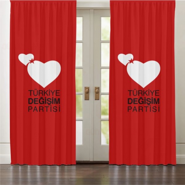 K�rm�z� T�rkiye De�i�im Partisi Perde ve Perdeler