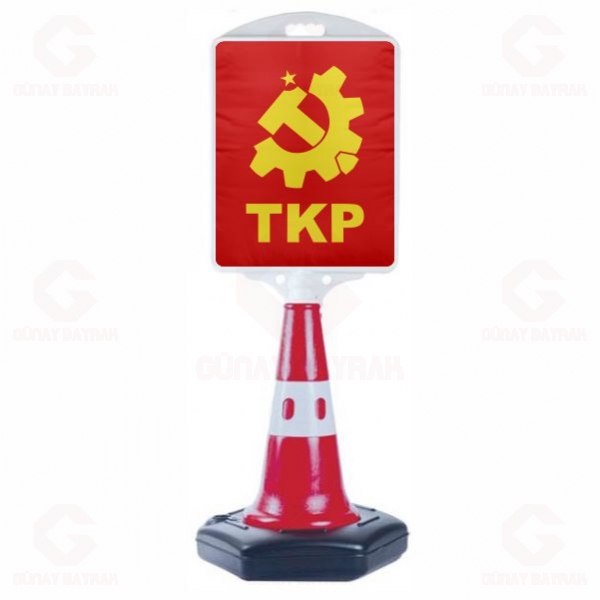 K�rm�z� T�rkiye Kom�nist Partisi Orta Boy Yol Reklam Duba