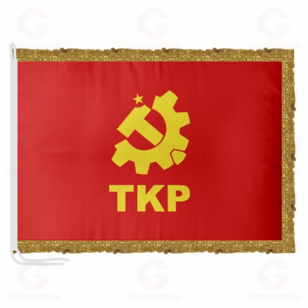 K�rm�z� T�rkiye Kom�nist Partisi Saten Makam Bayra��