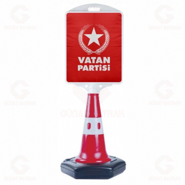 K�rm�z� Vatan Partisi Orta Boy Yol Reklam Duba
