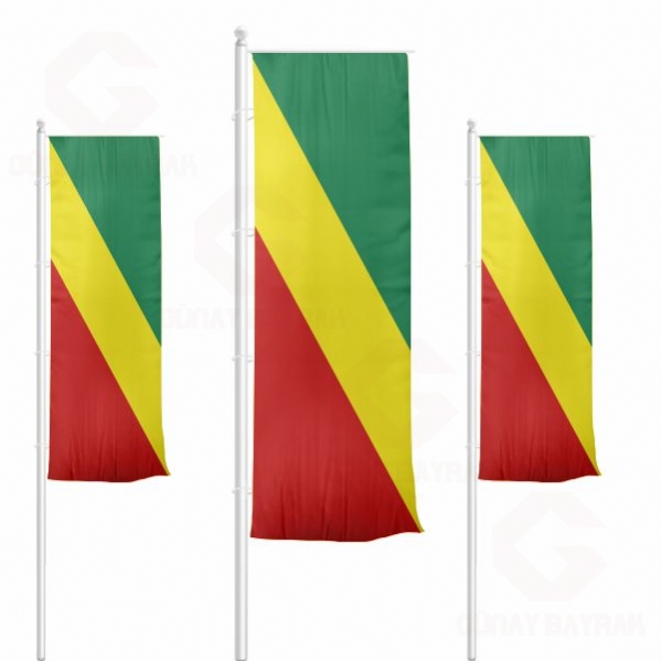 Kongo Cumhuriyeti Dikey ekilen Bayraklar
