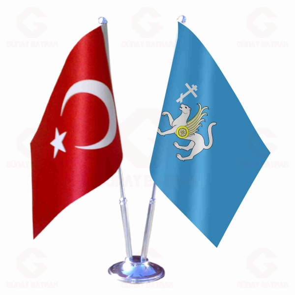 Kryashens 2 li Masa Bayraklar�