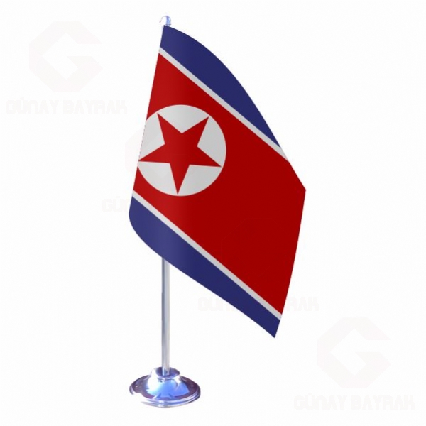 Kuzey Kore Tekli Masa Bayra