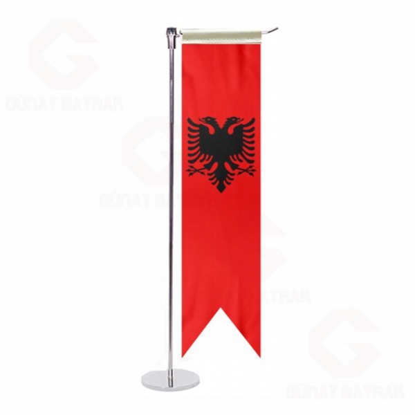 L Arnavutluk Masa Bayra