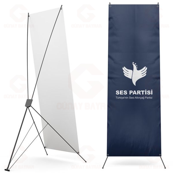 Lacivert T�rkiye nin Sesi Alt�n�a� Partisi Dijital Bask� X Banner