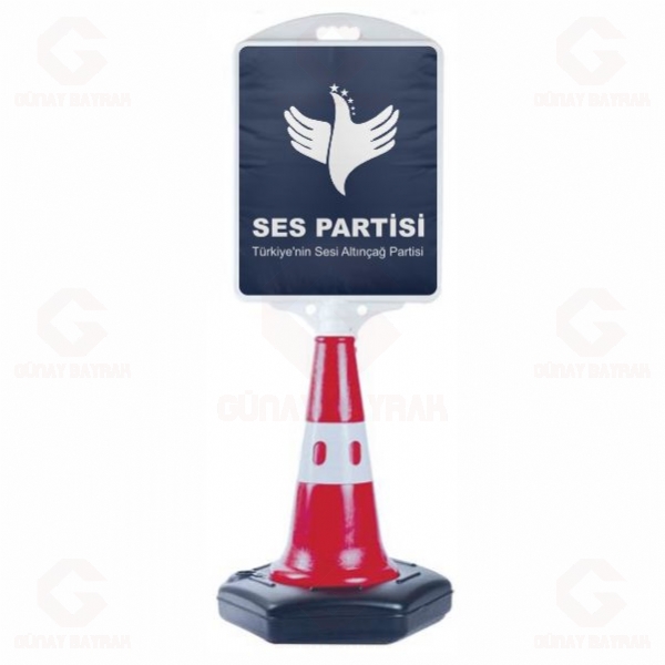 Lacivert T�rkiye nin Sesi Alt�n�a� Partisi Orta Boy Yol Reklam Duba