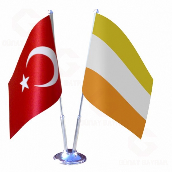 Lgbt Maverique 2 li Masa Bayraklar�