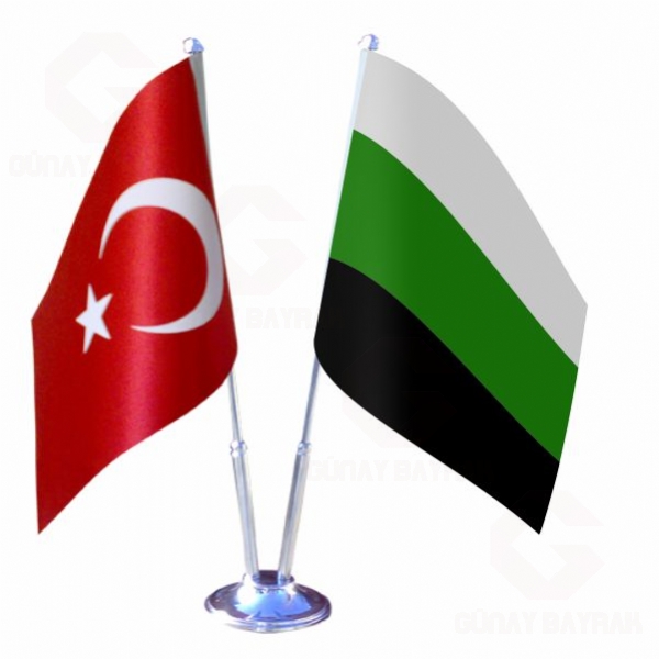 Lgbt Neutrois 2 li Masa Bayraklar�
