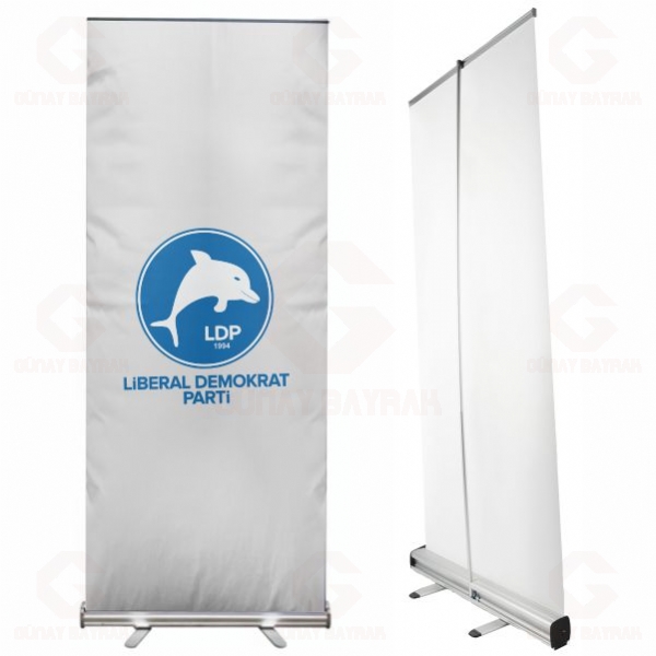 Liberal Demokrat Parti Roll Up Banner