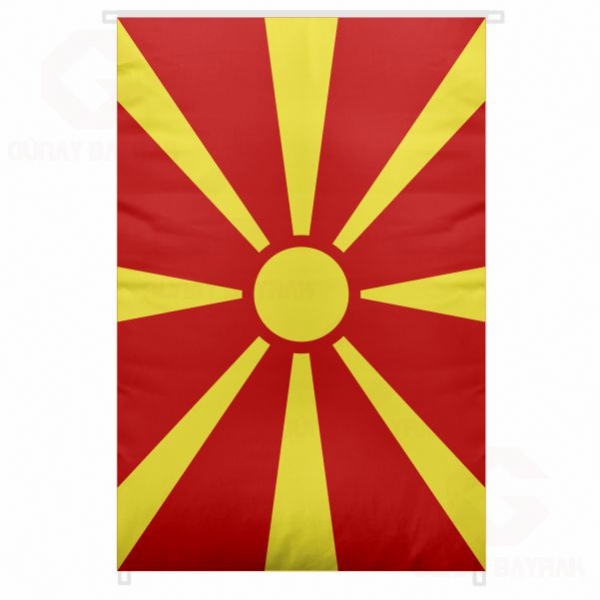 Makedonya Bina Boyu Byk Bayrak