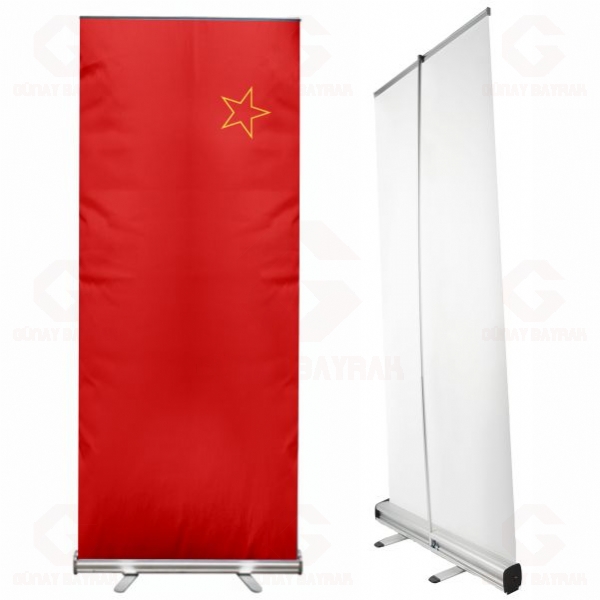 Makedonya Sosyalist Cumhuriyeti Roll Up Banner