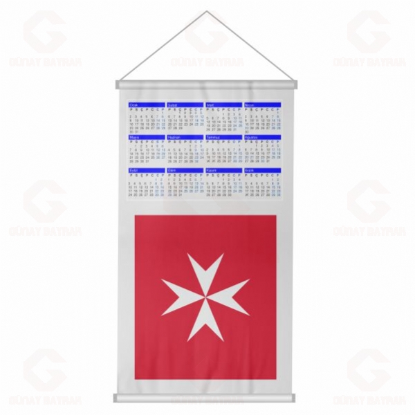 Malta Denizi Dijital Bask� Duvar Takvimi Malta Denizi Bez Takvim