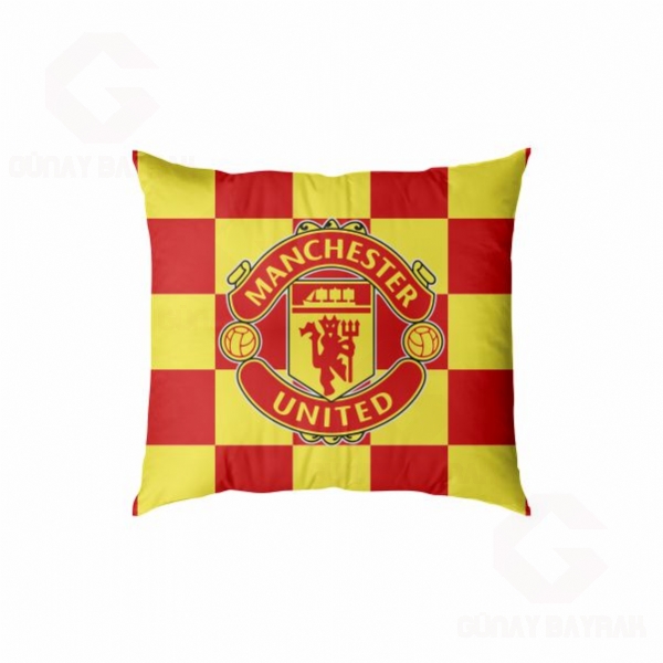Manchester United Football Club Dijital Bask�l� Yast�k K�l�f�