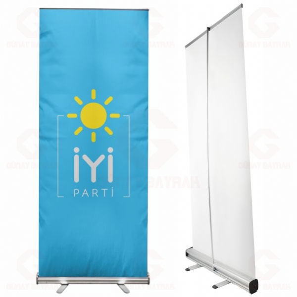 Mavi iyi parti Roll Up Banner