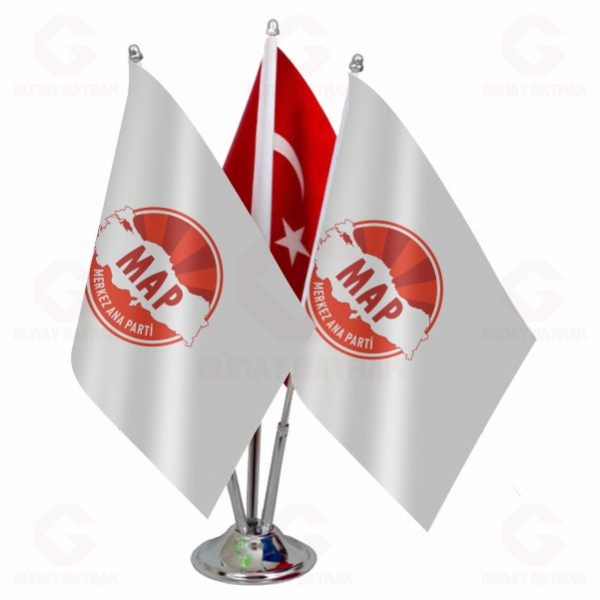 Merkez Ana Partisi ��l� Masa Bayra��