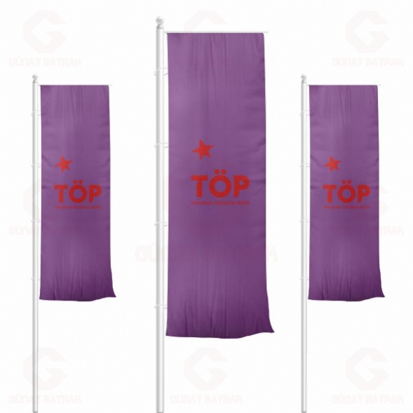 Mor Toplumsal �zg�rl�k Partisi Dikey �ekilen Bayraklar