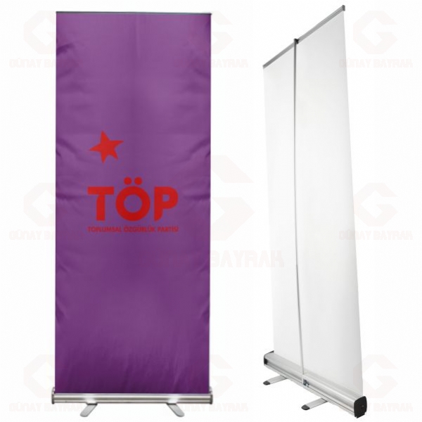 Mor Toplumsal �zg�rl�k Partisi Roll Up Banner