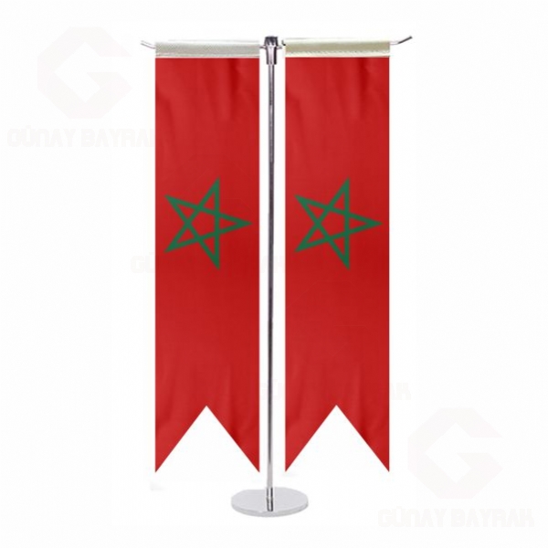Morocco T Masa Bayraklar