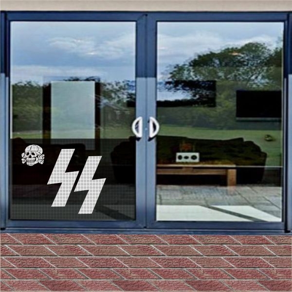 Nazi Waffen Ss Cam Folyo One Way Vision Bask�