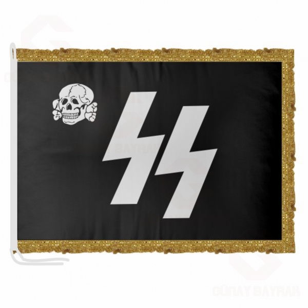 Nazi Waffen Ss Saten Makam Bayra
