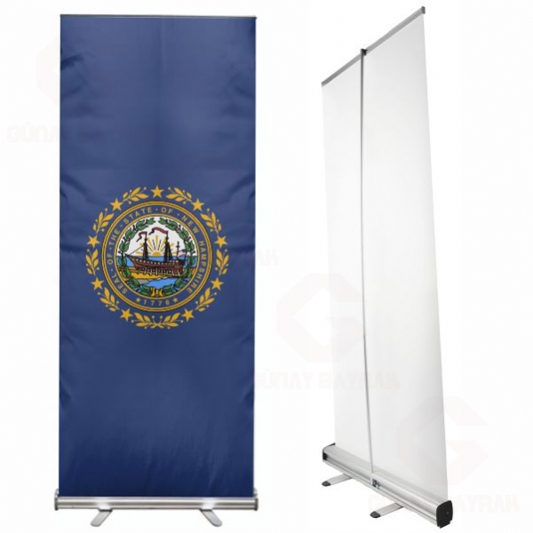 New Hampshire Roll Up Banner