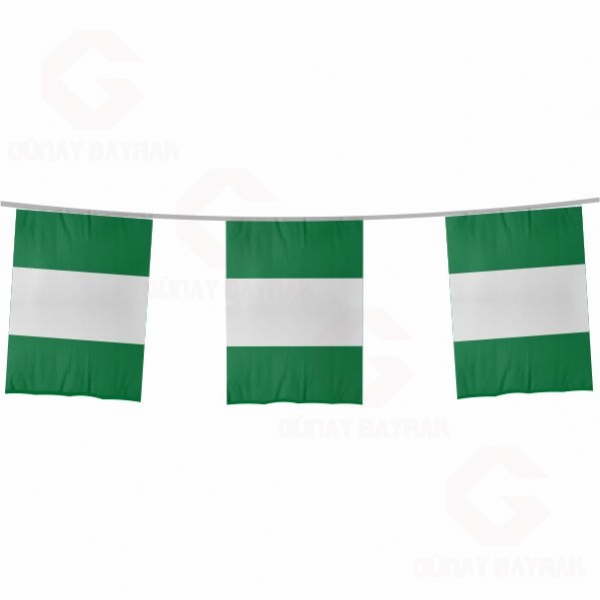 Nijerya pe Dizili Kare Bayraklar