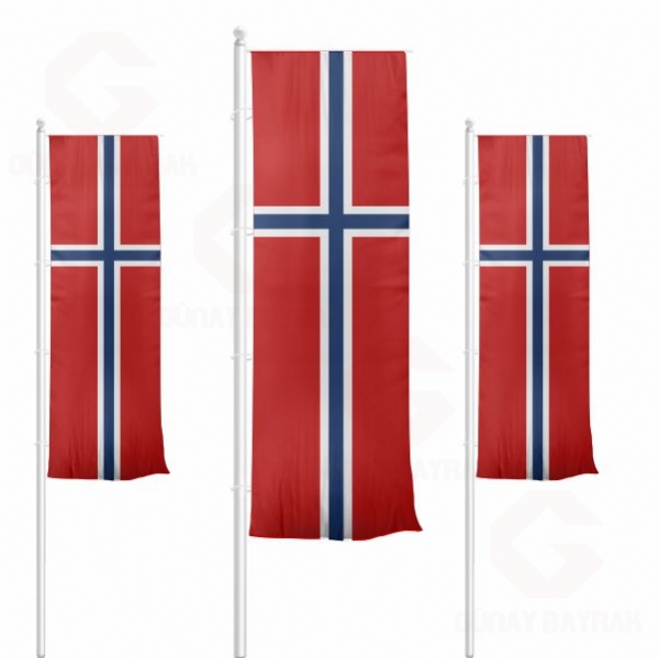 Norve Dikey ekilen Bayraklar