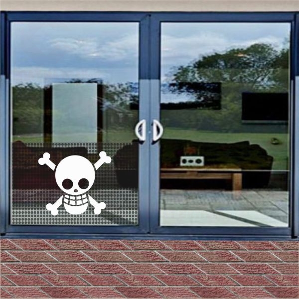 One Piece Jolly Roger Cam Folyo One Way Vision Bask�