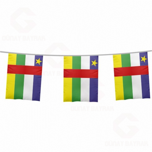 Orta Afrika Cumhuriyeti pe Dizili Kare Bayraklar