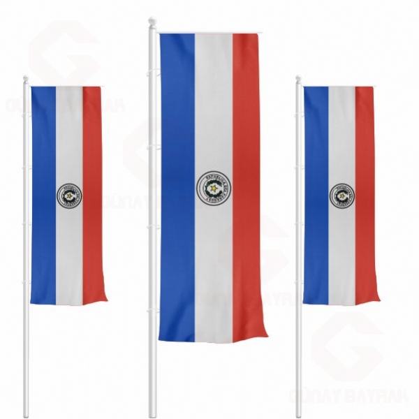 Paraguay Dikey �ekilen Bayraklar