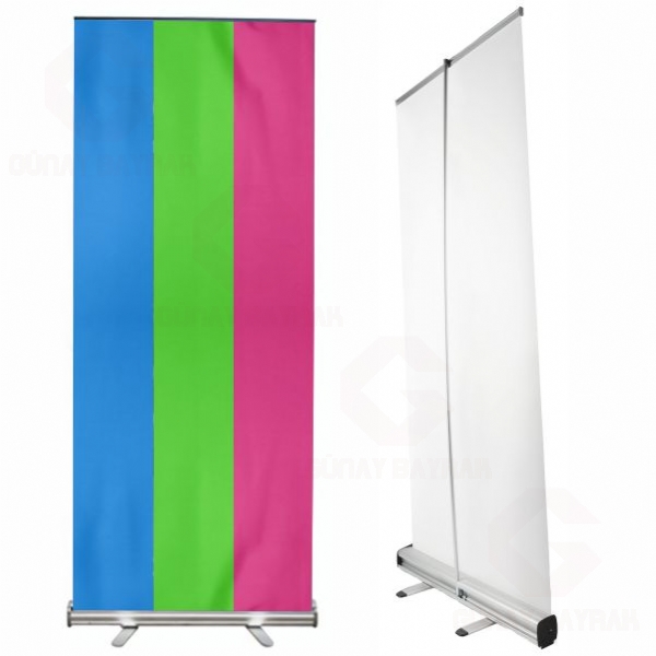 Polysexuality Pride Roll Up Banner