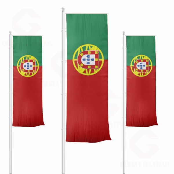 Portekiz Dikey ekilen Bayraklar