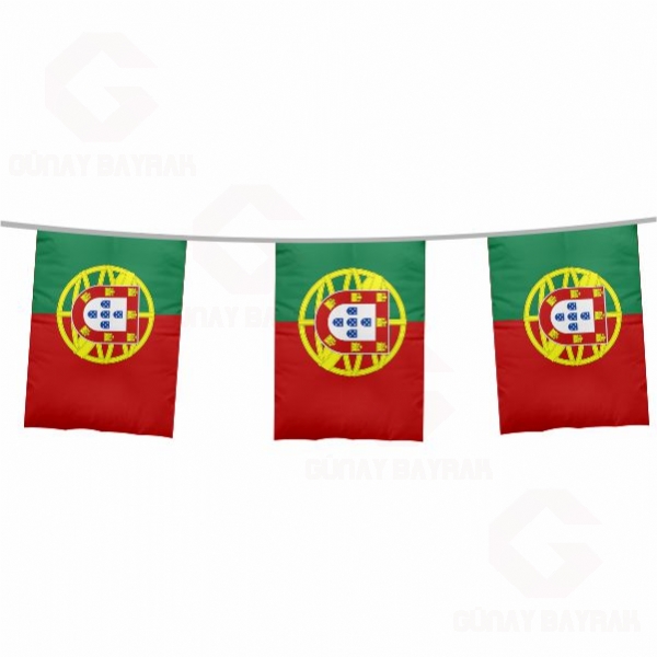 Portekiz pe Dizili Kare Bayraklar