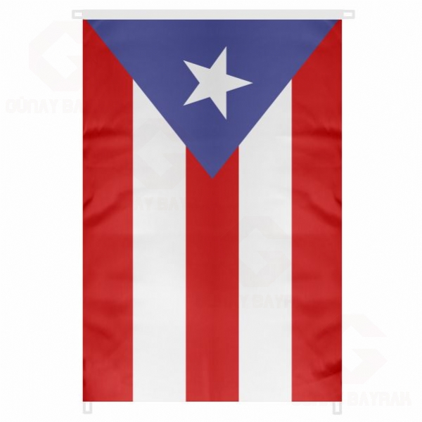 Porto Riko Bina Boyu Byk Bayrak