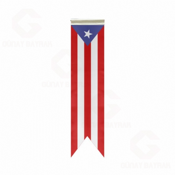 Porto Riko L Masa Bayraklar