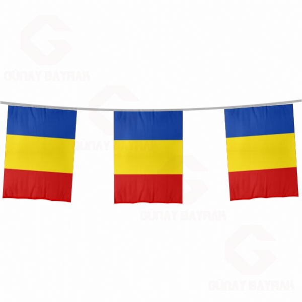 Romanya pe Dizili Kare Bayraklar