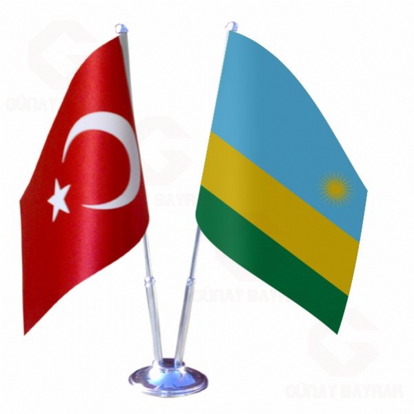 Ruanda 2 li Masa Bayraklar�