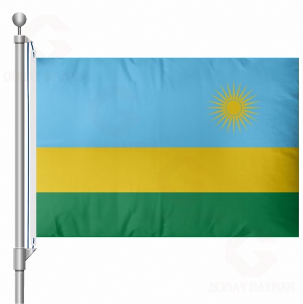 Ruanda Bayra Ruanda Flamas