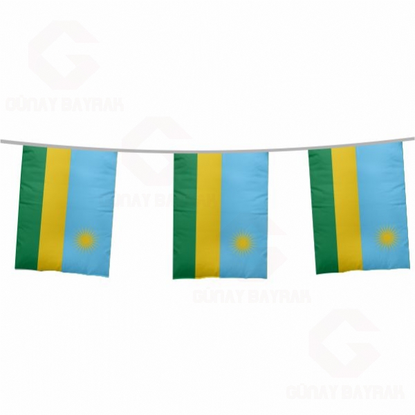 Ruanda pe Dizili Kare Bayraklar