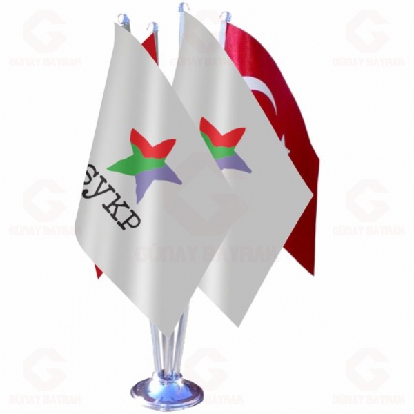 SYKP Sosyalist Yeniden Kurulu� Partisi D�rtl� Masa Bayra��