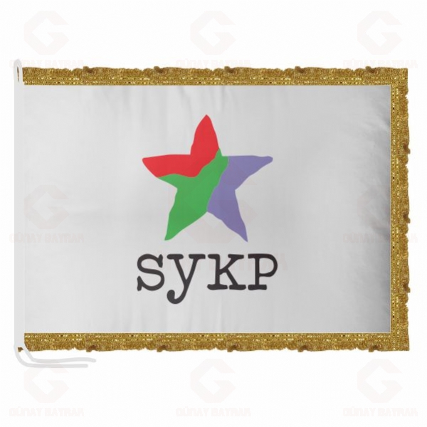 SYKP Sosyalist Yeniden Kurulu� Partisi Saten Makam Bayra��
